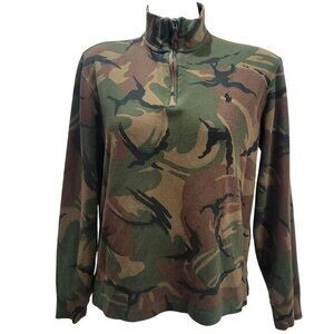 Polo Ralph Lauren Camouflage Estate-Rib Quarter-Zip Pullover S